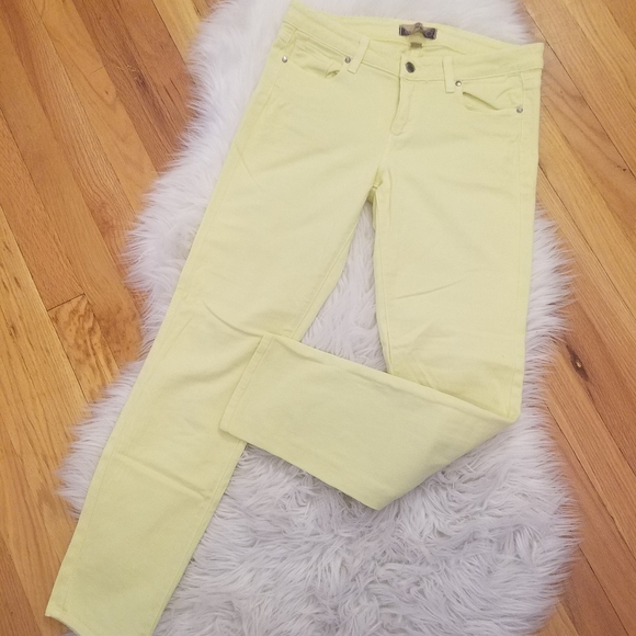 lemon yellow jeans